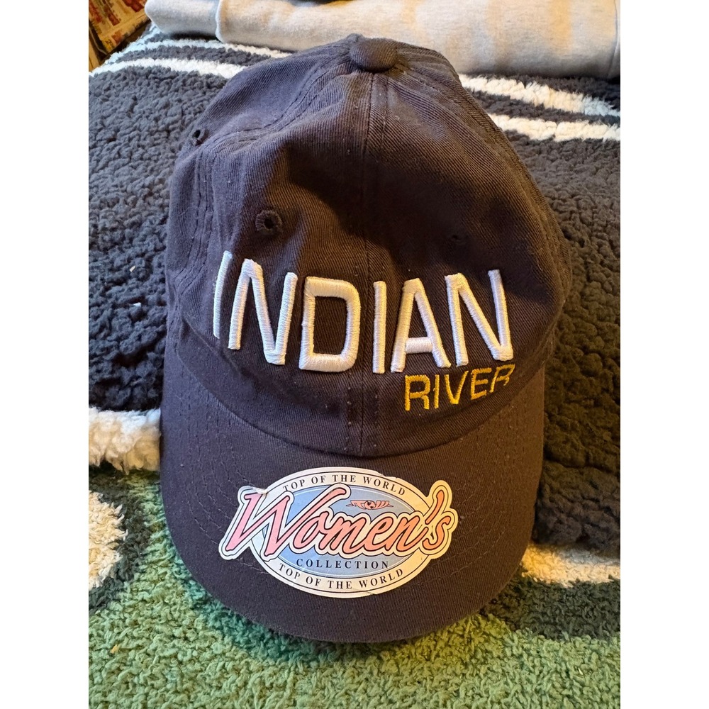 Top of the World Indian River Womens Baseball Cap Hat Charcoal Cotton Adjustable